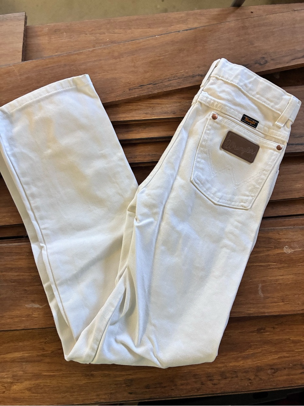 Wrangler Women’s Cream High-Rise Jeans